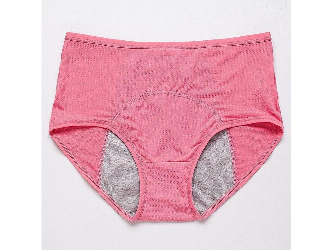 2026-roupa Interior Impermeável Para Mulheres Com Incontinência, Calcinha Protetora Impermeável Tamanhos L-8xl 6xl Rosa