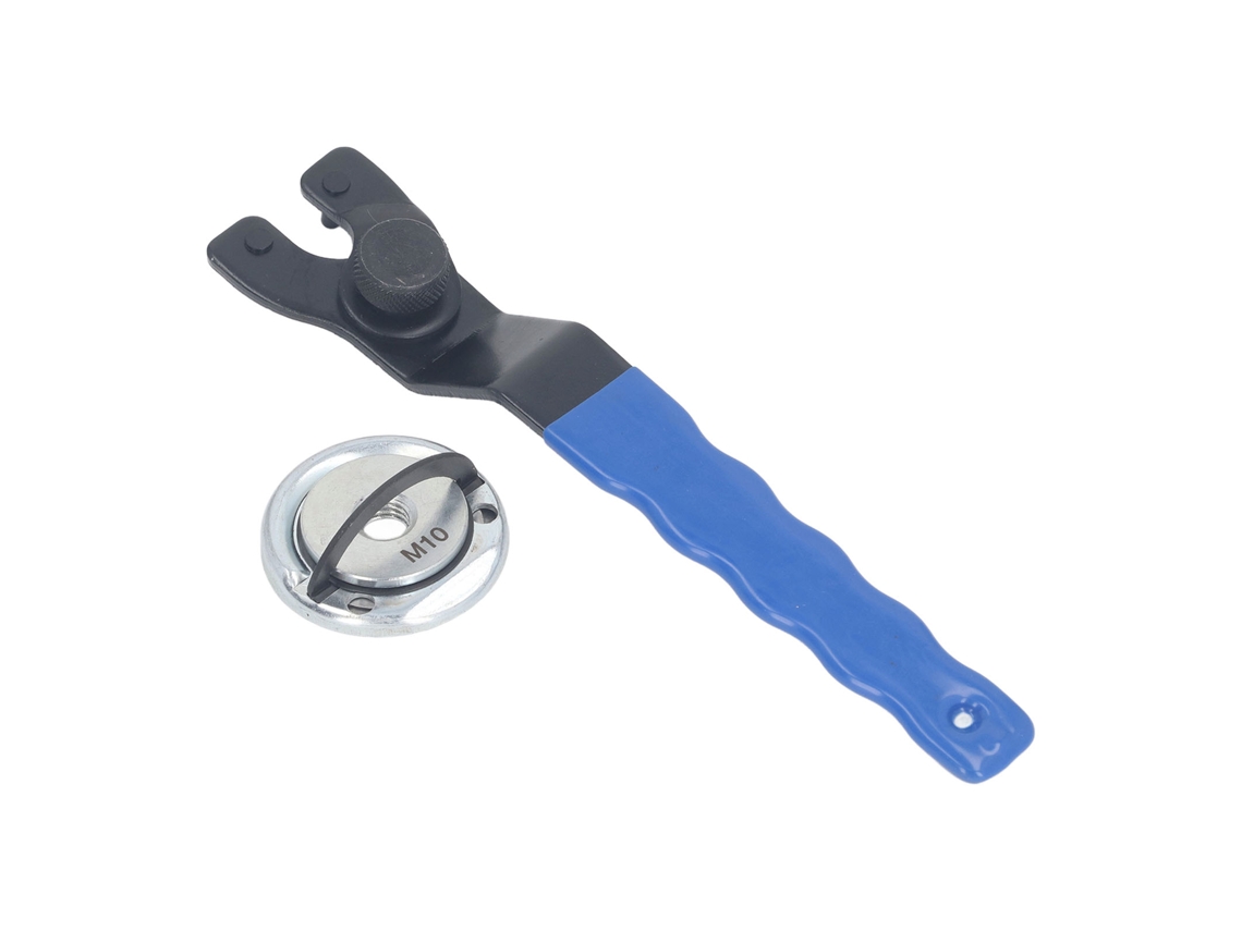 Tuerca De Brida M10 Para Esmeril Angular Com Chave Ajustável, Resistente A 40nm, Autobloqueante, Kit Completo