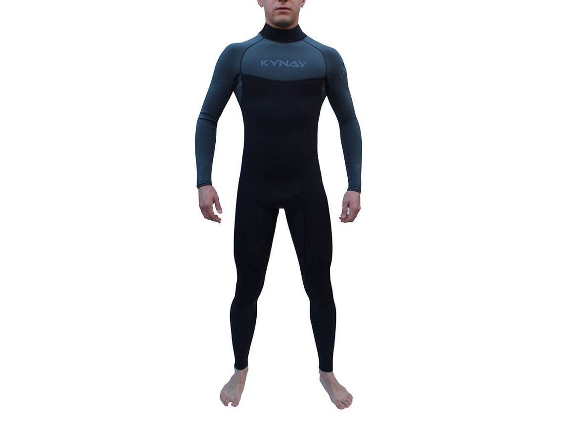 Fato Neoprene Manga Comprida Zip Tórax Surf Ultra Stretch Preto Skynay