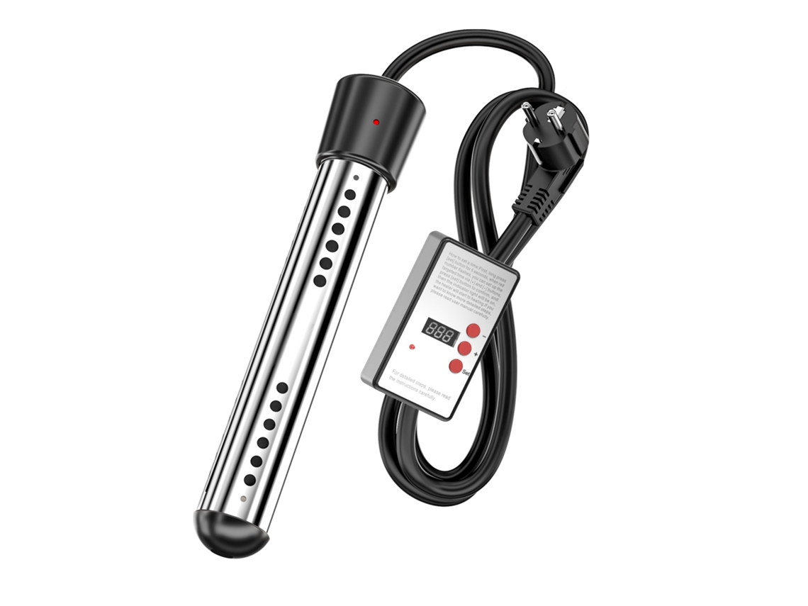 Aquecedor de Água de Imersão  com Timer Automático Preto
