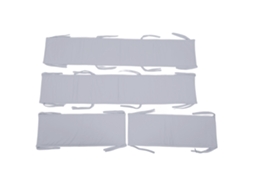 Protector De Cuna Para Bebé Con Almohadillas Acolchadas, Bumper Respirable Y Liner De Cuna