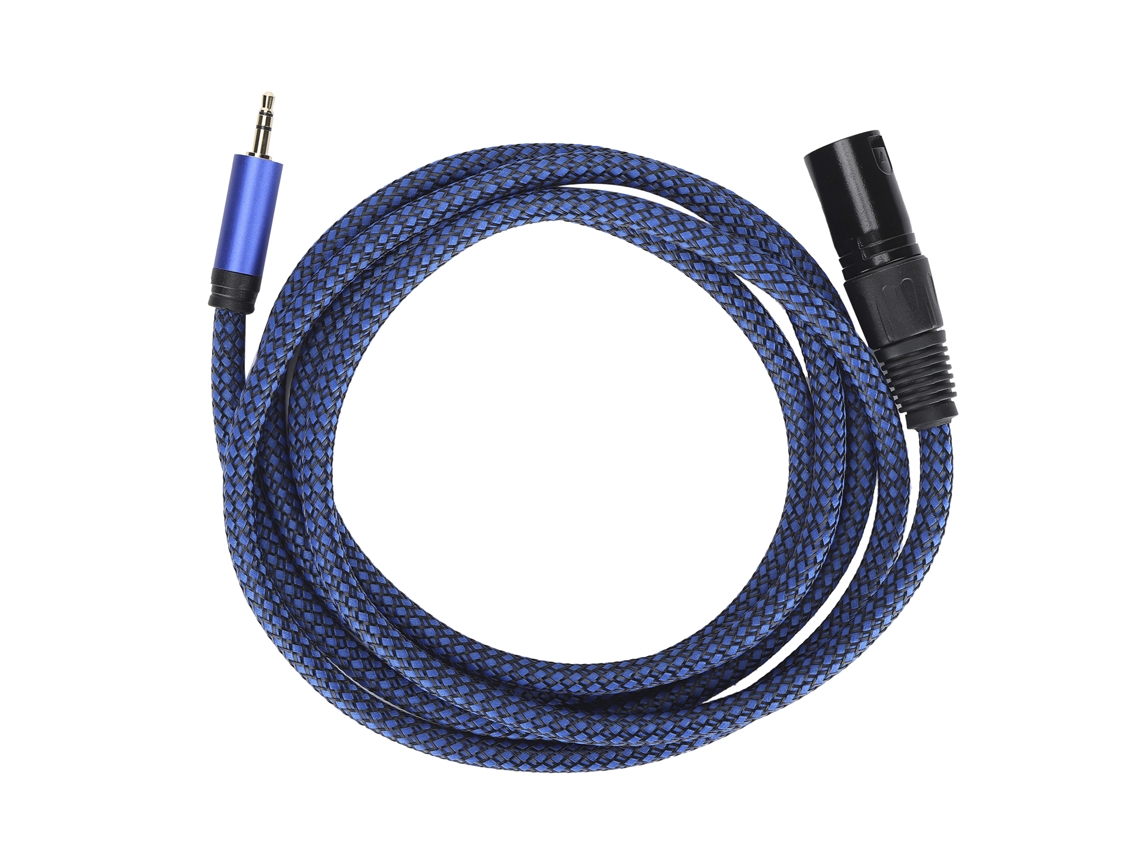 Aetheria cabo Xlr Macho para 3.5mm Jack Sinal Balanceado Microfone 24awg 2m Jd6044