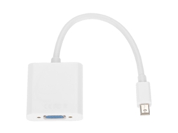 Cabo De Conversão (adaptador Mini Dp Para Vga Hd) Branco 0,2 Metros