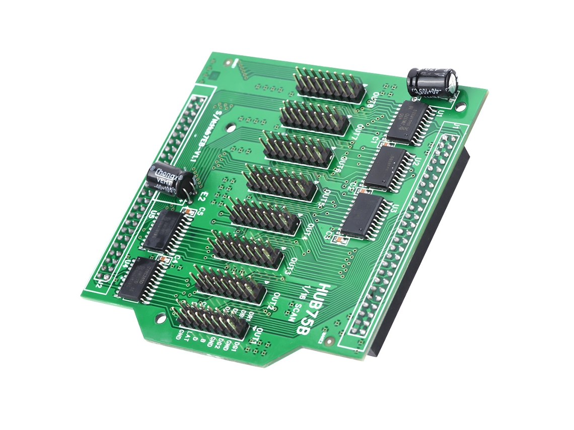 Laxiscreed Sistema De Controle Para Display Led Com Adaptador E Cartão De Conversão De 8 Interfaces