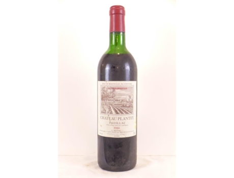 Vinho Tinto CHÂTEAU PLANTEY 1986 (75 cl - 1 unidade)