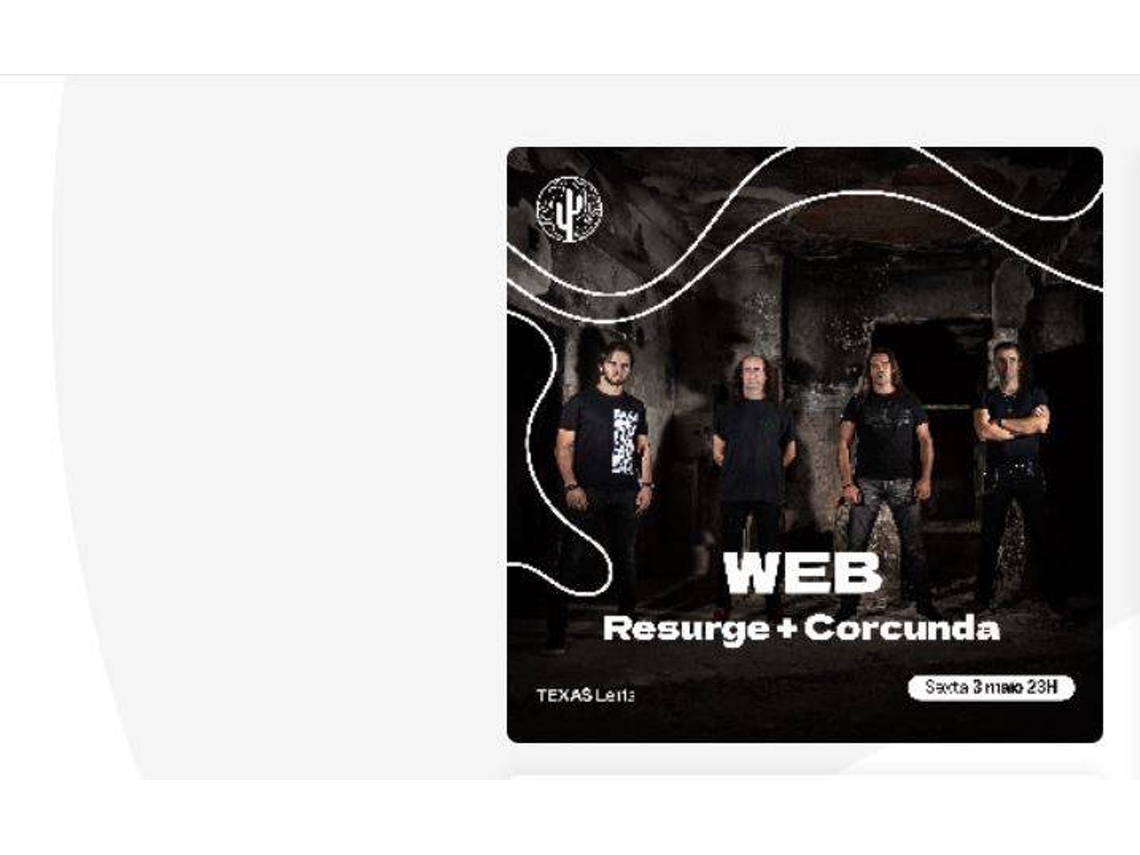 Bilhete WEB & RESURGE & CORCUNDA
