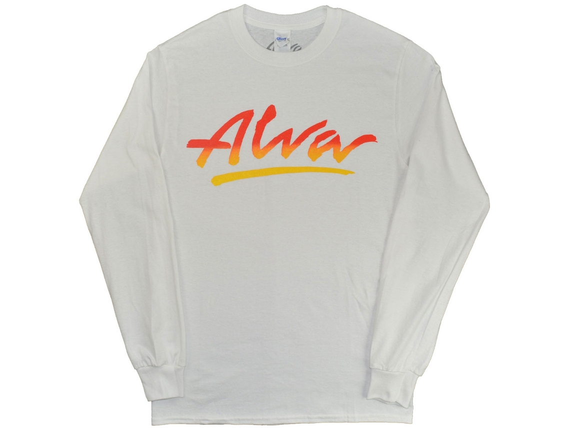 Alva Og Logo Long Sleeve T-shirt White Unisex Adults Size:l