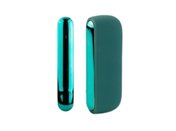 Capa Para Iqos Iluma Modelo De Abertura Lateral Adicionar Painéis Laterais 13x9.5x3cm Silicone Verde Escuro Fwinl