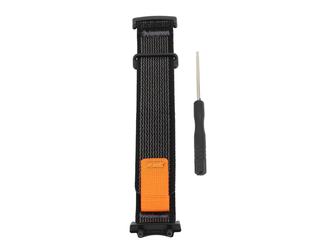 Pulseira de Nylon Sport Loop para T Rex 3 Ajustável com Fecho Hook And Loop Preta
