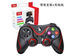 Controlador de jogos multifuncional para celular sem fio YUNZII v8, compatível com PC, P3, iOS, Android e Switch.