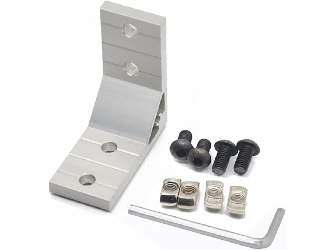 Conjunto De 4 Peças, Suporte De Ângulo Reto 3678, Para Encaixe De 8mm, Conector De Perfil Alumínio Extrudado Série 4040