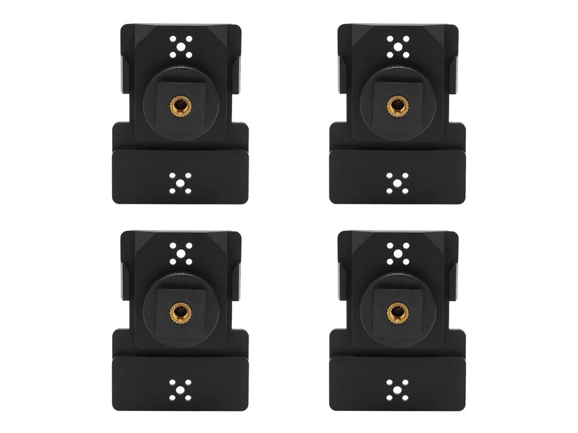 Quatro Adaptadores De Sapata De Flash Para Câmeras, Resistentes, Compatíveis Com Ew 100, 300, 500, G3 E G4.