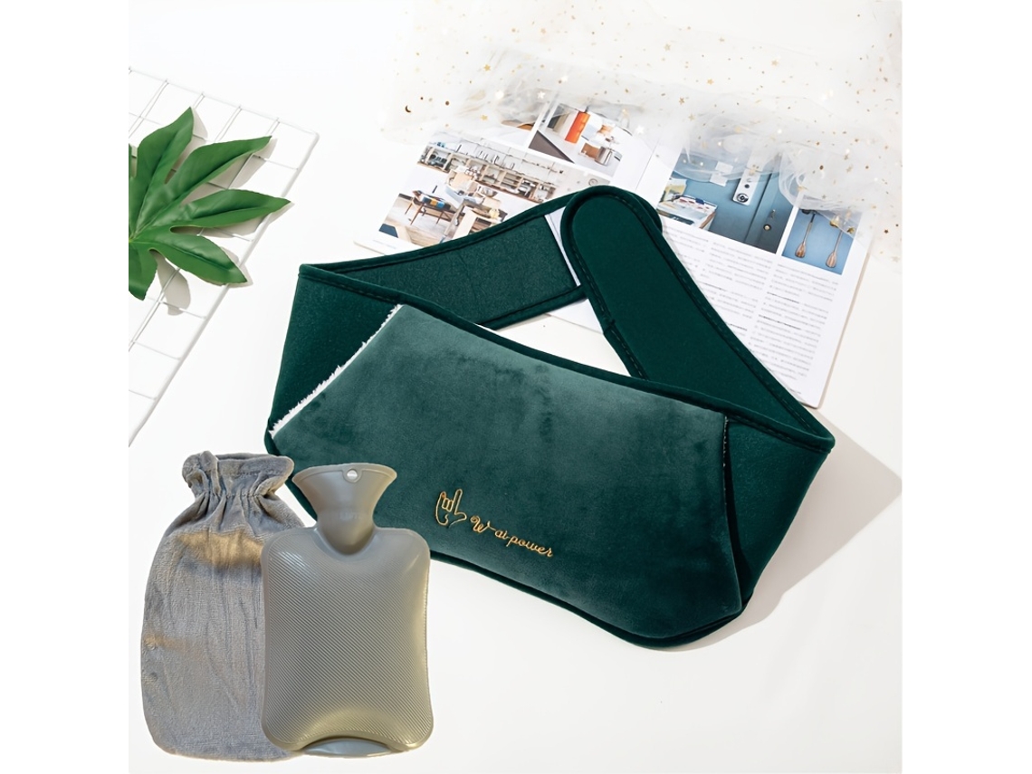 Conjunto de 3 garrafas de água quente, para dormir, presente, com almofada térmica, função de aquecimento STELASPLEN