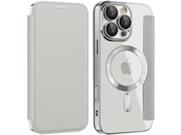 Capa Magsafe para iPhone 15 Pro Max CHRUI (Cinza Titânio)
