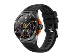 (preto) Smartwatch Bluetooth Com Tela Redonda De 1,46 Polegadas Para Monitoramento De Saúde E Diversos Modos Esportivos.