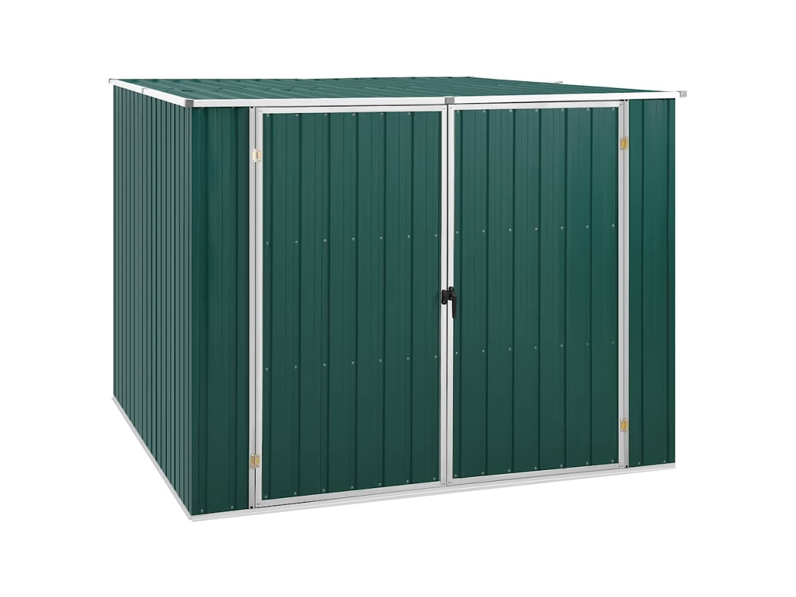 Vidaxl Abrigo De Jardim 195x198x159 Cm Aço Galvanizado Verde