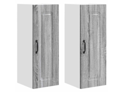 Conjunto de 2 armários de cozinha Kalmar Cinza Sonoma 30x31x80 cm MAISON EXCLUSIVE