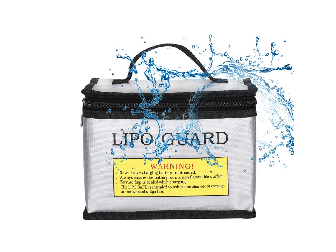 1 Unidadebolsa de Proteção Portátil Anti explosão À Prova de Água para Bateria Lipo 215x145x165mm MDUG
