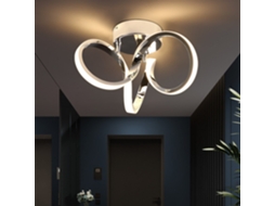ZMH Luminária de teto LED Ø31cm Moderna para interior em alumínio para sala de estar e quarto