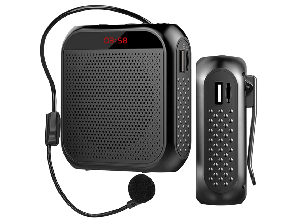 Amplificador de voz Gosear, alto-falante pessoal portátil de 5 W e 2400 mAh com microfone e tela para professores, Slowmoose