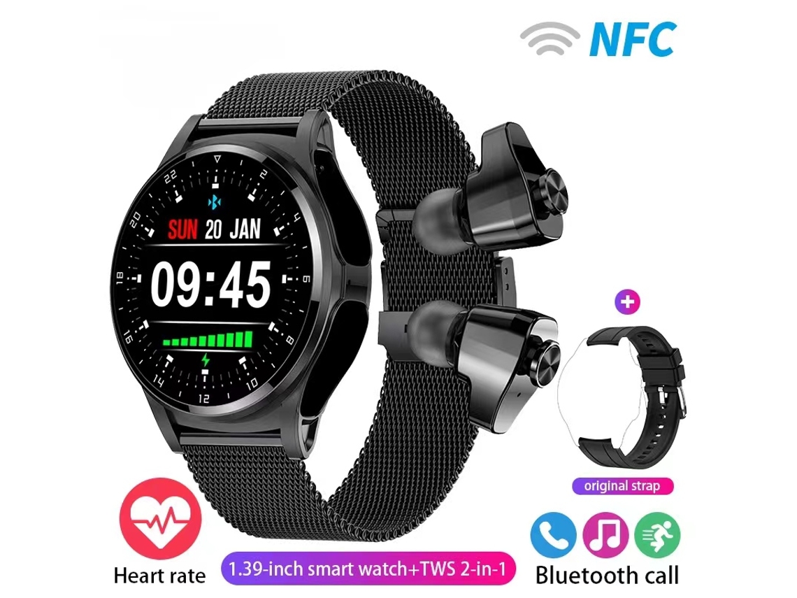 Smart Watch SHAH ARPAN com Tela Hd de 1 39 Preta