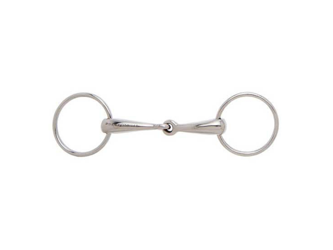18 Mm Snaffle Grosso Sólido de Junta Única Prateado 13.5 Cmsefton