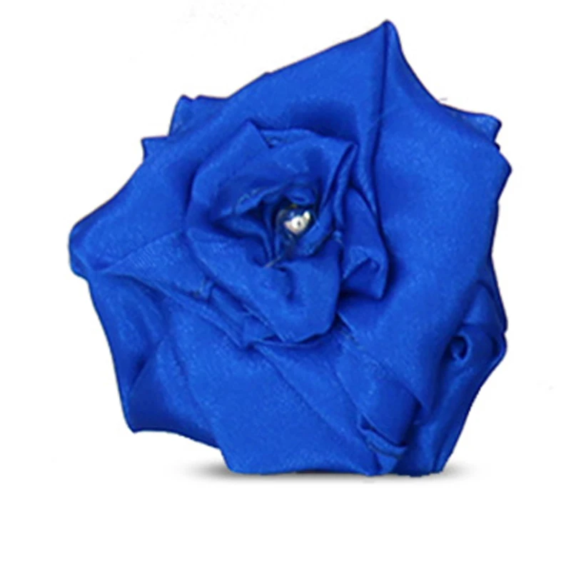 (azul) Adereço Mágico De Seda Para Rosa: Transforma Instantaneamente Um Lenço De Seda Em Uma Rosa.