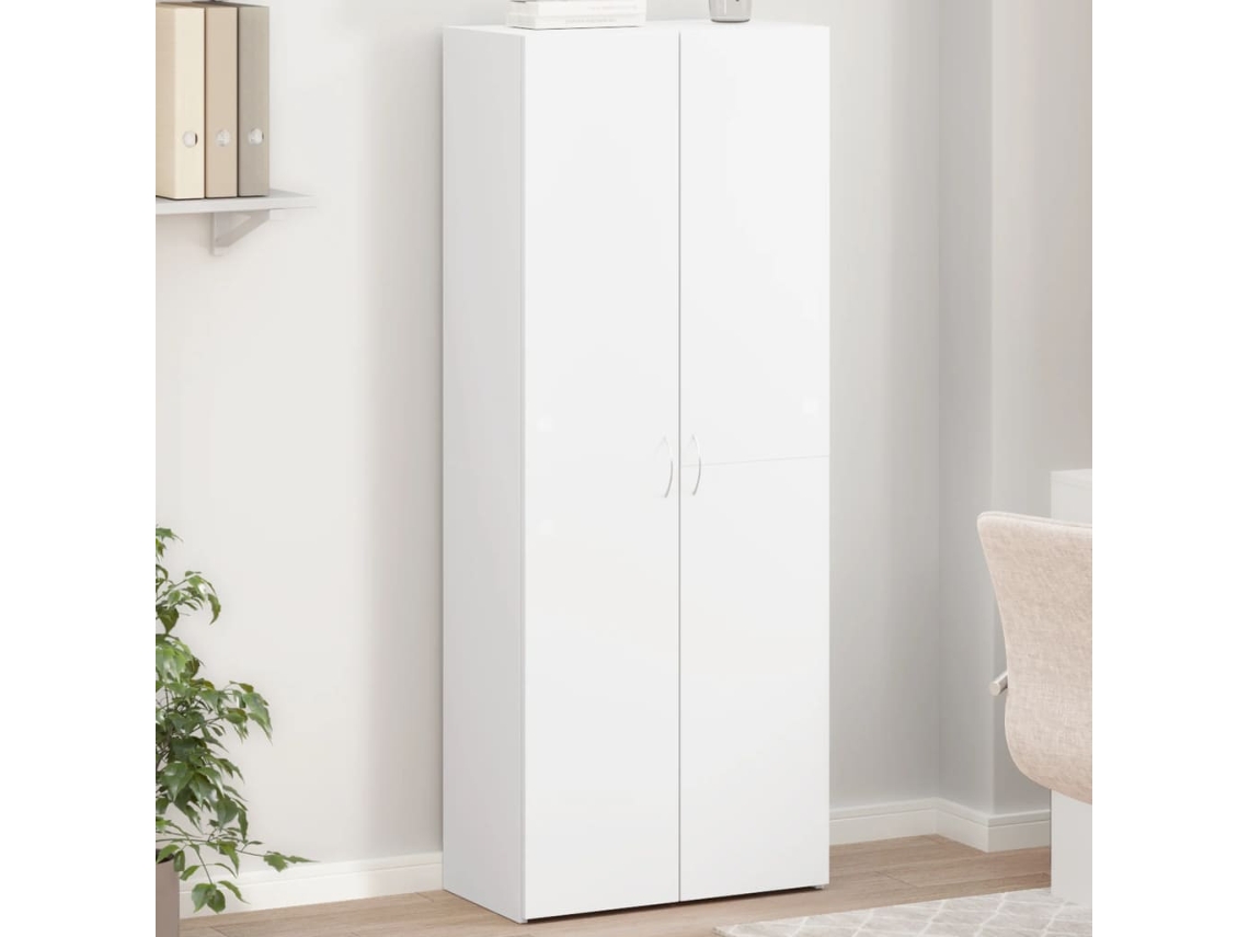 Vidaxl Arquivador 60x32x153 Cm Derivados De Madeira Branco