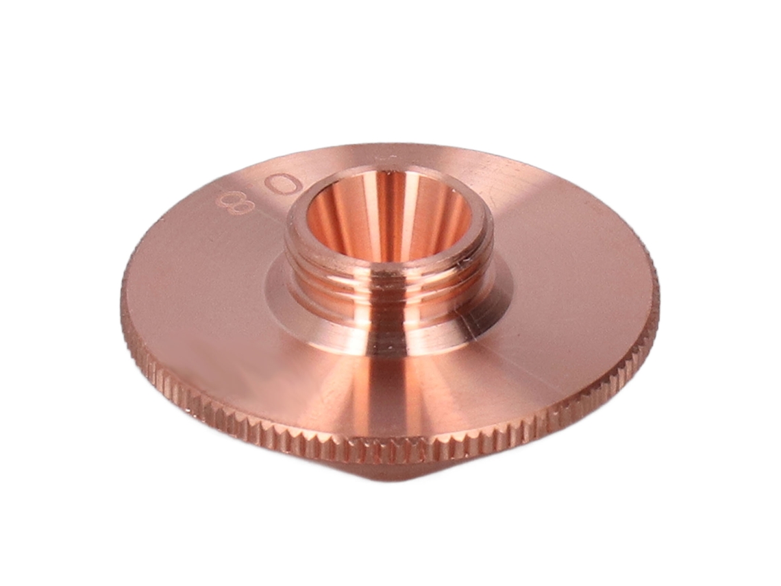 Bocal de corte a laser com fibra óptica de cobre de camada única e abertura de 0,8 mm, 1000 MPa