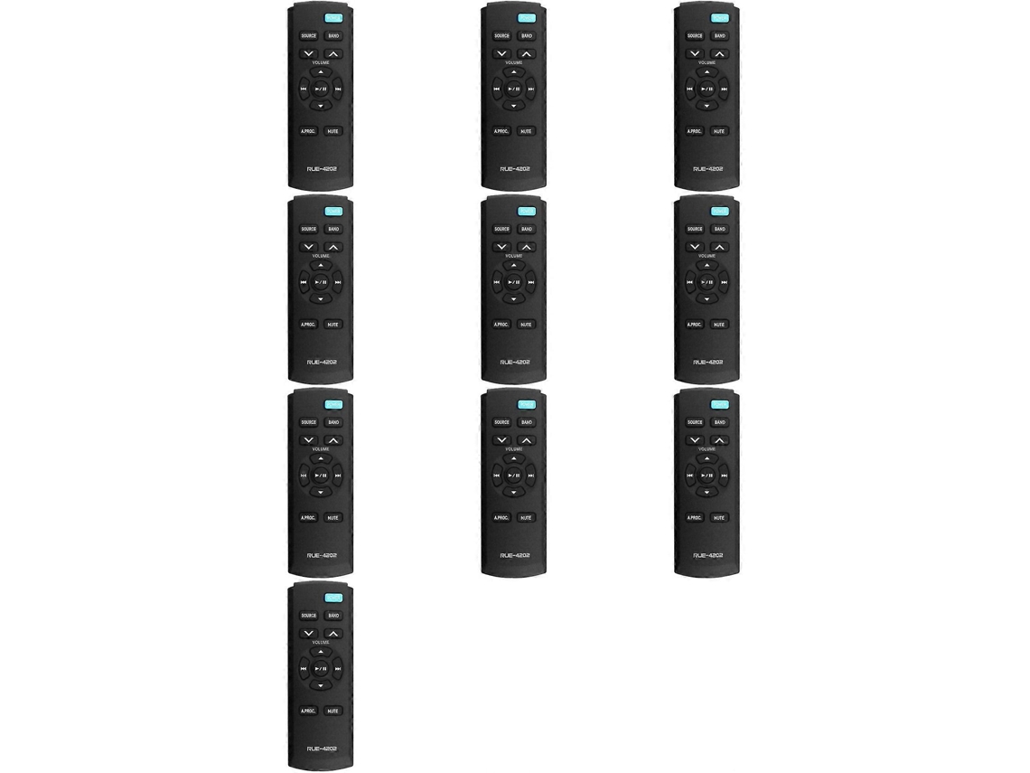 10 Unidades Do Controle Remoto Rue-4202 Para Aparelhos De Som Automotivos Alpine Cde-hd137bt, Cde-hd138bt, Cde-hd148bt, Cde-164bt, Cde141, Ute93dab E
