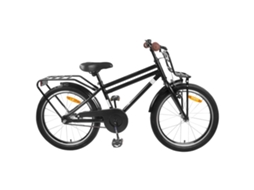 Vidaxl Bicicleta Infantil 18 Polegadas Para 5-7 Anos Preto