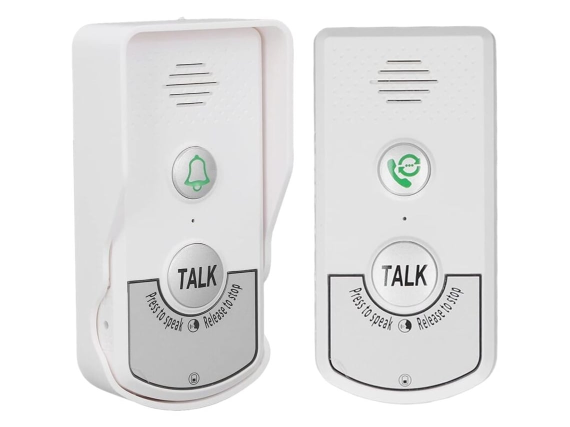 Campainha de Interfone Sem Fio, 1v 1 Sinal Eletrônico Bidirecional, Campainha de Interfone Sem Fio À Prova Dágua com Luz Indicadora Brilvibera_ptg