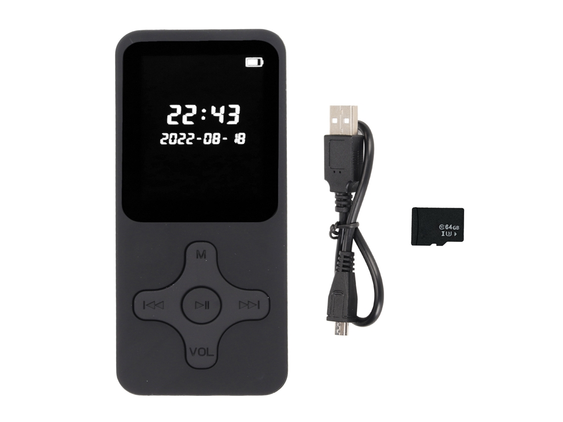 Reprodutor Mp3/mp4 LAXISCREED Bluetooth 5.0 Ultra Fino
