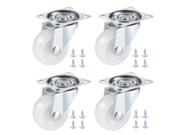 Rodízios Giratórios Para Móveis Pesados, Conjunto De 4 Peças, 40 Mm Aquaforge