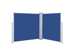 Side Awning, Side Awnings Vidaxl Azul Tecido (100 X 600 Cm)