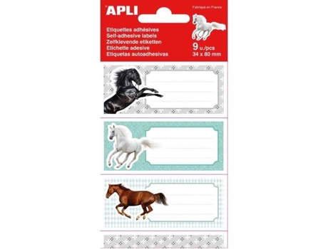 Etiquetas para livros de cavalos, 36 x 81 mm