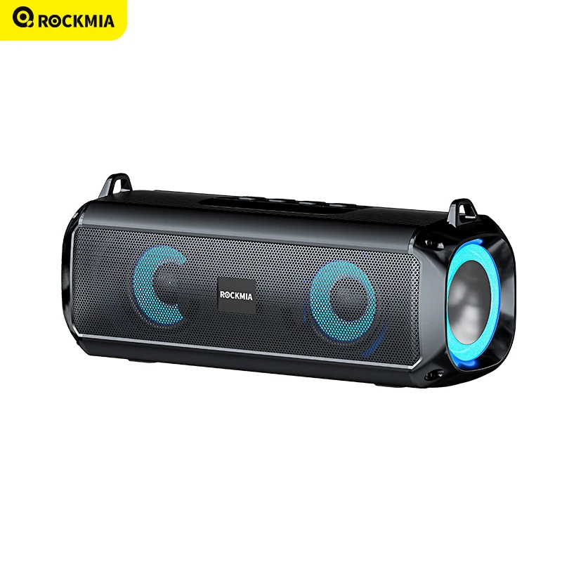 (preto) Caixa De Som Com Luz Led De 10w E Bluetooth 5.0
