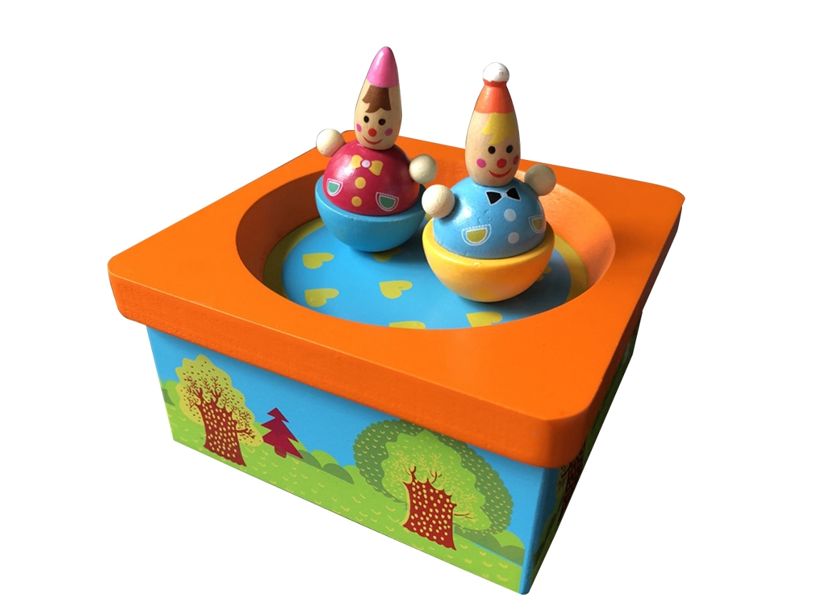 Mali caixa de Música Mecânica de Madeira Manual Brinquedo Presente para Crianças Acima de 3 Anos