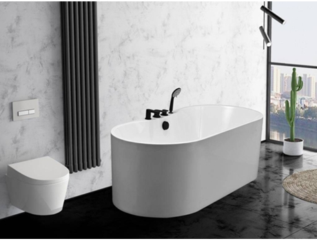 Banheira Clássica SHOWER DESIGN Stepona (Branco- Acrílico- 58x150x75cm)