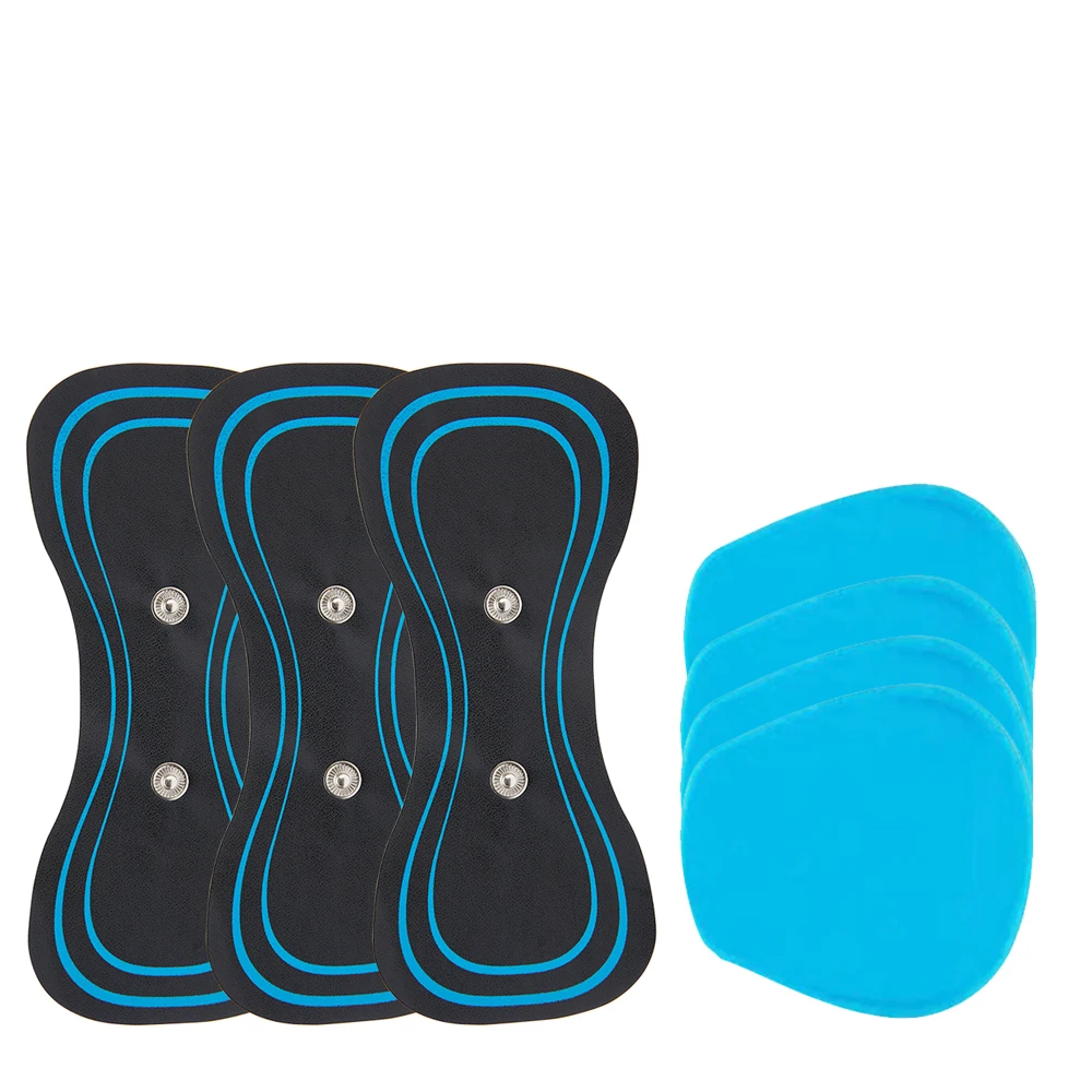 Almofadas De Massagem Ems Para Pescoço, Treinamento Quadril, Conjunto Substituição Corporal, Adesivos Alívio Da Dor Muscular ~04167
