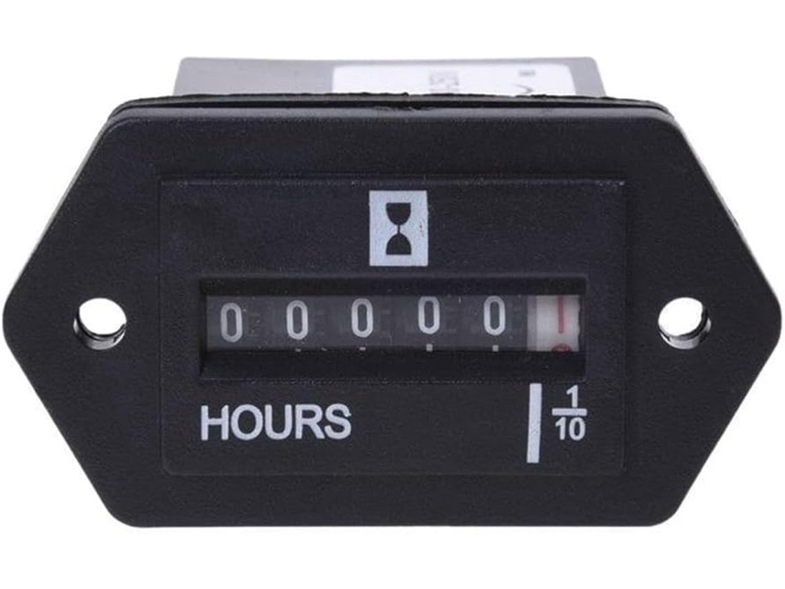 Horímetro Selado Ac100-250v Para Geradores Barcos Carros Quadriciclos