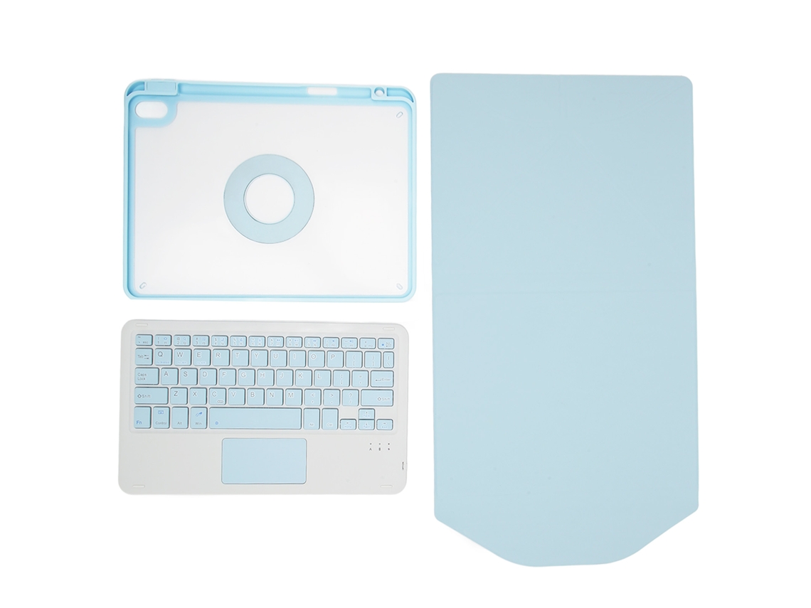 Capa De Teclado Sem Fio Para Ipad 10,9 Polegadas 5ª Geração 2022 Com Teclado Magnético Removível, Touchpad E Porta Caneta