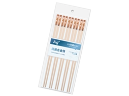 5 pares de hashis antiderrapantes de pet e fibra de vidro estilo japonês para uso doméstico S/MARCA