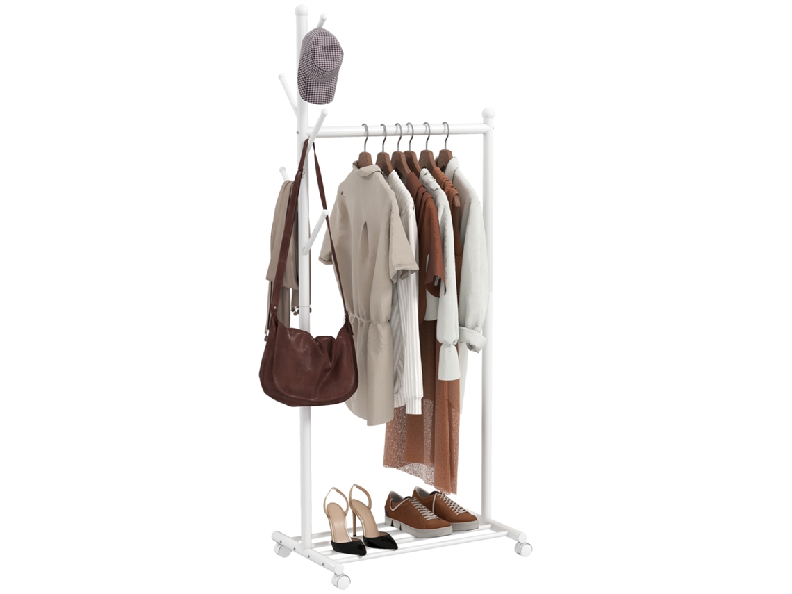 Charriot com 5 Ganchos e Prateleira 68x43x171cm S/MARCA