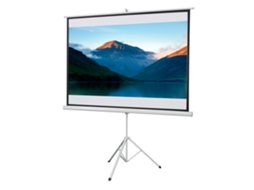 Tela de projetor 84 polegadas 4K HD, tripé dobrável, altura ajustável, branco BTFORUS