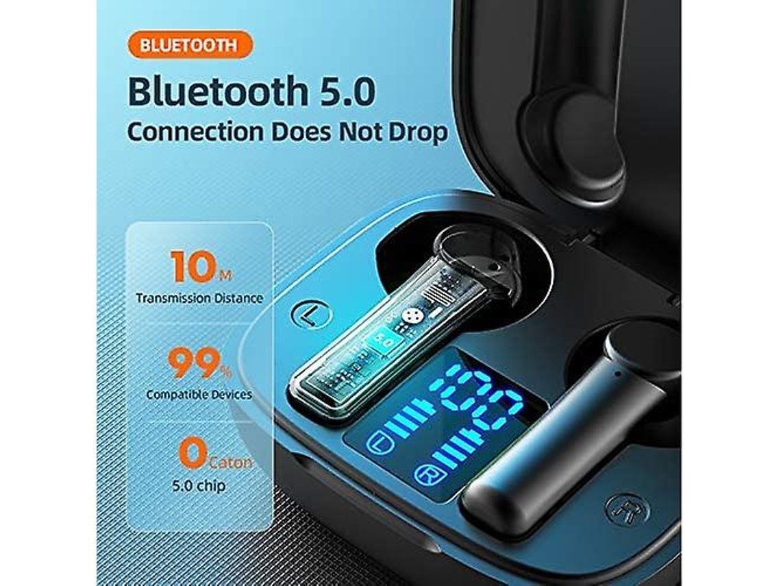 Auriculares In Ear True Wireless Bluetooth Com Cancelamento De Ruído Branco