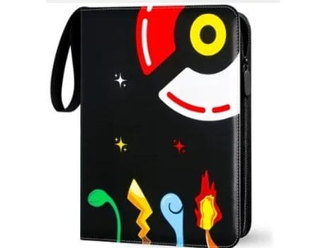 Álbum Pokémon Tcg V Reel Em Couro Pu Com Zíper | 400 Cartas | Hlx 078