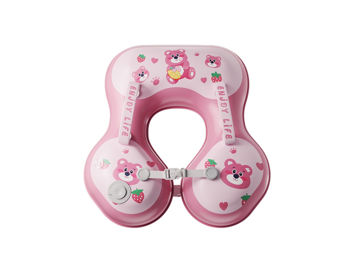 Bóia Insuflável CHRUI para Bebé Botão Pressão Apoio Axilar 36m (rosa)