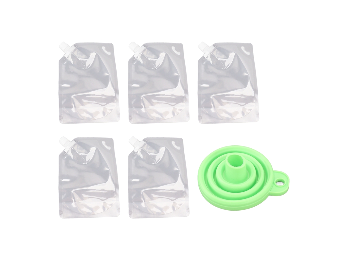 5pcs Sacos de Armazenamento Selados Transparentes para Grãos Arroz Cereais Farinha Nozes 1kg S/MARCA