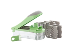 Lurelia Cortador Legumes 7 Lâminas Aço Inoxidável Proteção Manual 8,5 X 11,5 Cm Verde Para Frutas